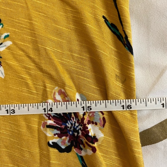 Yellow Flowery Tank Top NWT - Picture 5 of 11